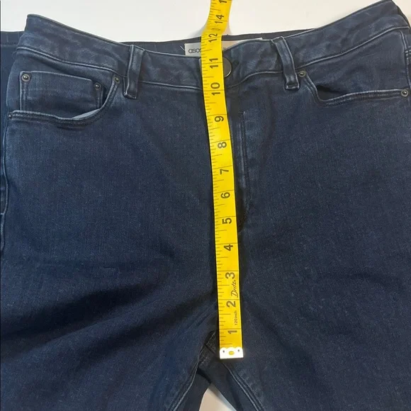 ASOS Classic Dark Five Pocket Slim Leg Blue Jeans Sz 32/26 - Picture 3 of 8